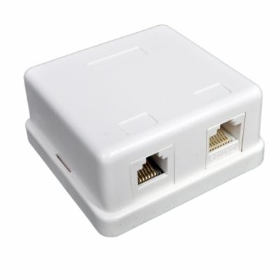 Розетка настенная RJ-45+RJ-12